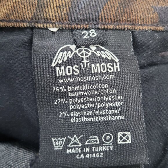 Mos Mosh Blue Gold Floral Mid Rise Zip Ankle Stretch Skinny Jeans 28 (28x28) - Picture 3 of 14